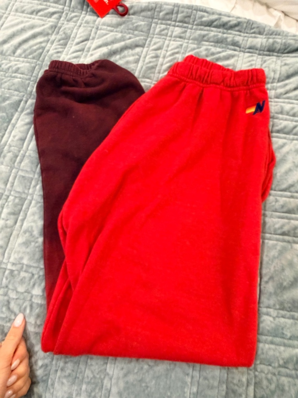Aviator Nation Red Dip dye Sweatpants - Size Large Mens